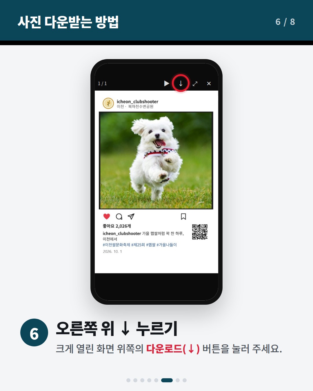 사진 다운받는 방법 6